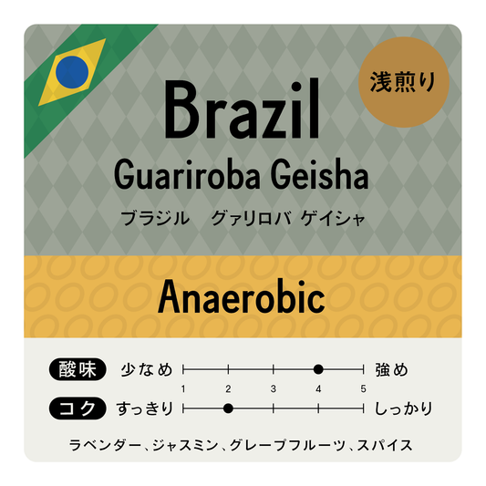 [豆] Brazil Guariroba Geisha Anaerobic